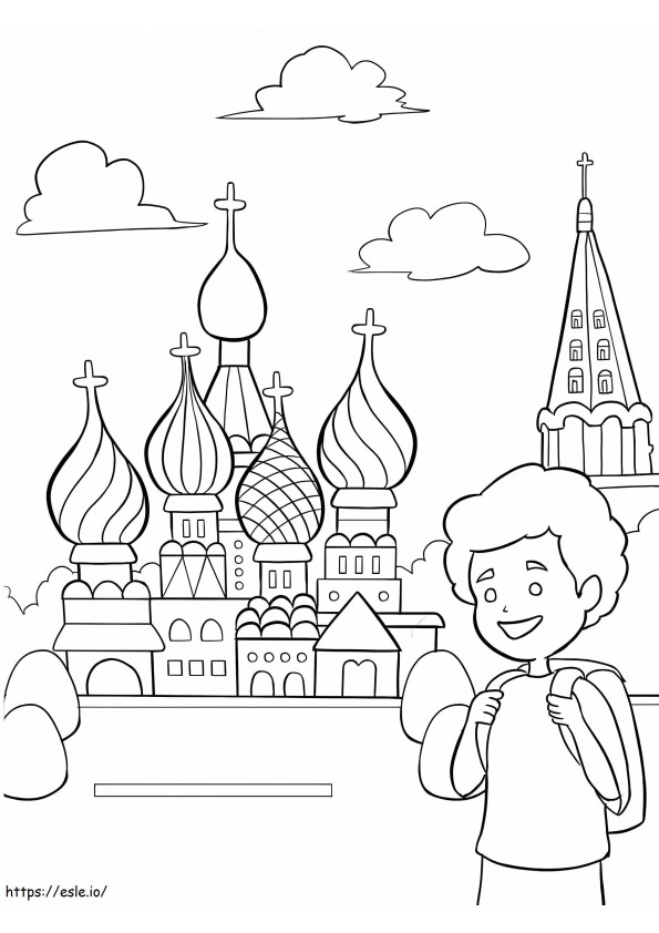 Coloriage Saint-Pétersbourg 2 à imprimer dessin