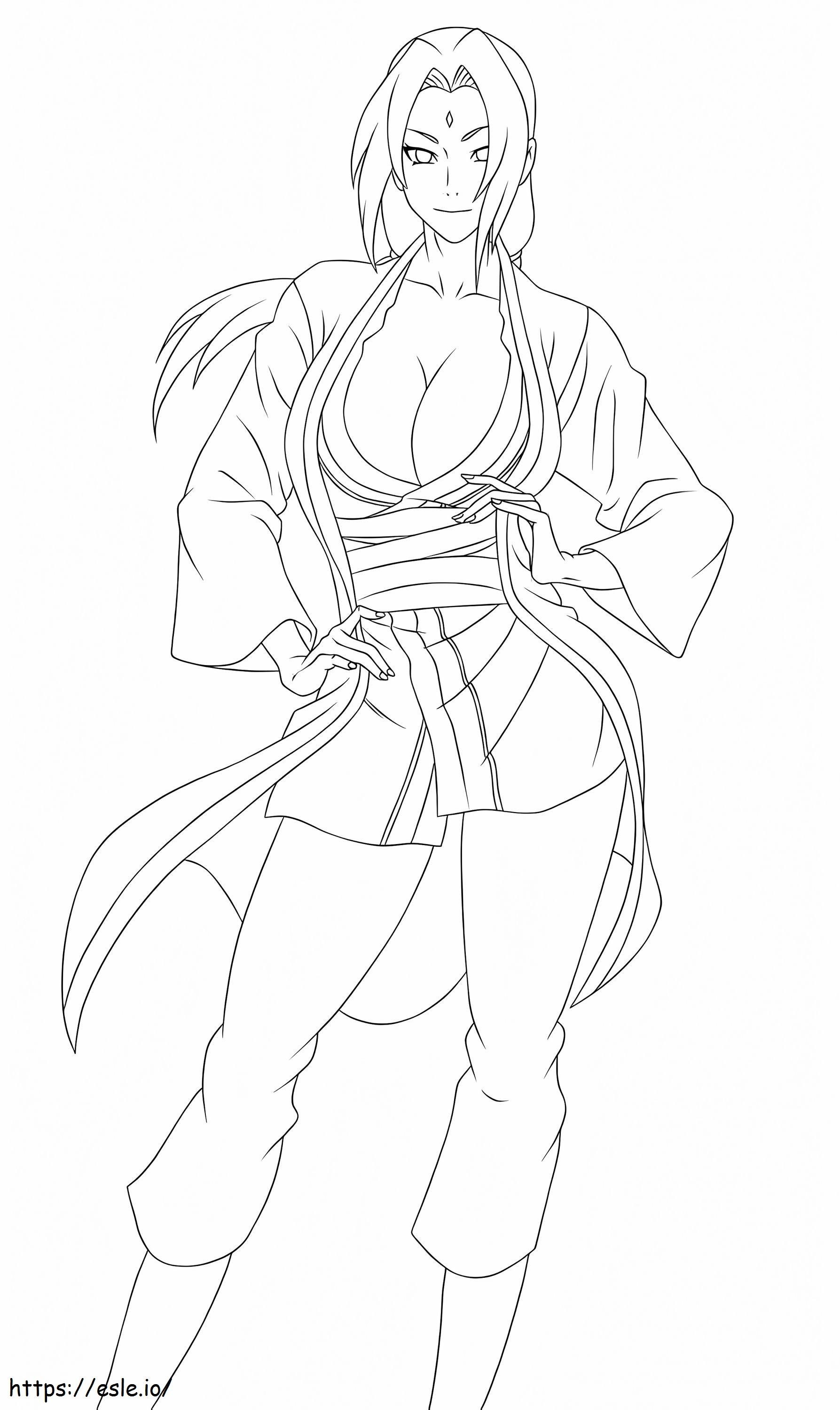 Glorious Tsunade 610X1024 coloring page