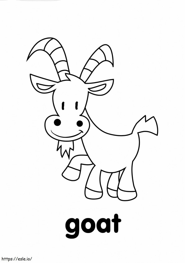 Old Goat Smile coloring page