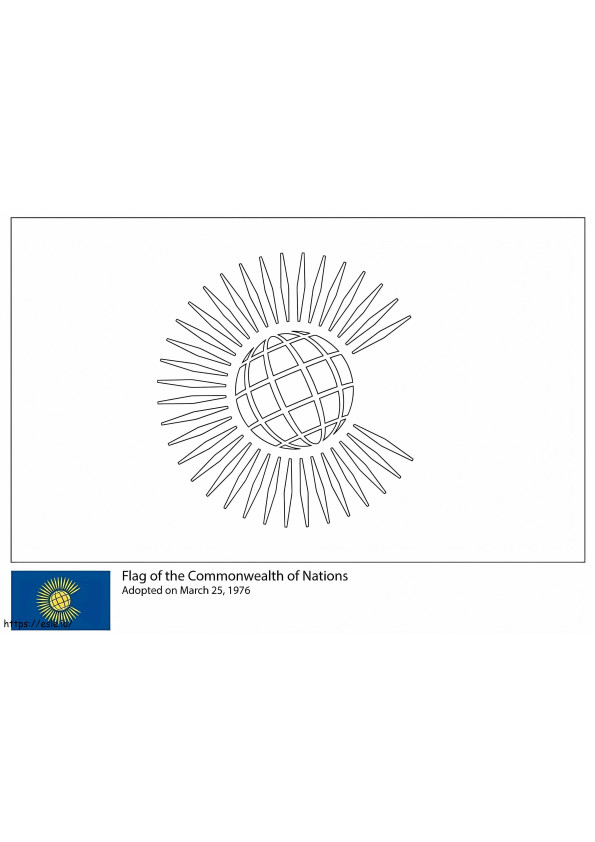 Commonwealth Flag coloring page