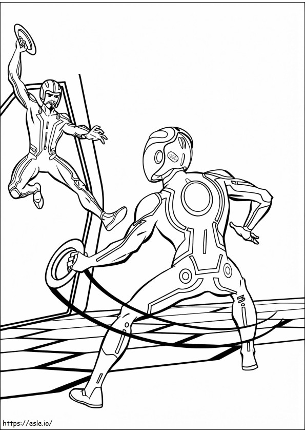 Tron And Rinzler 1 coloring page