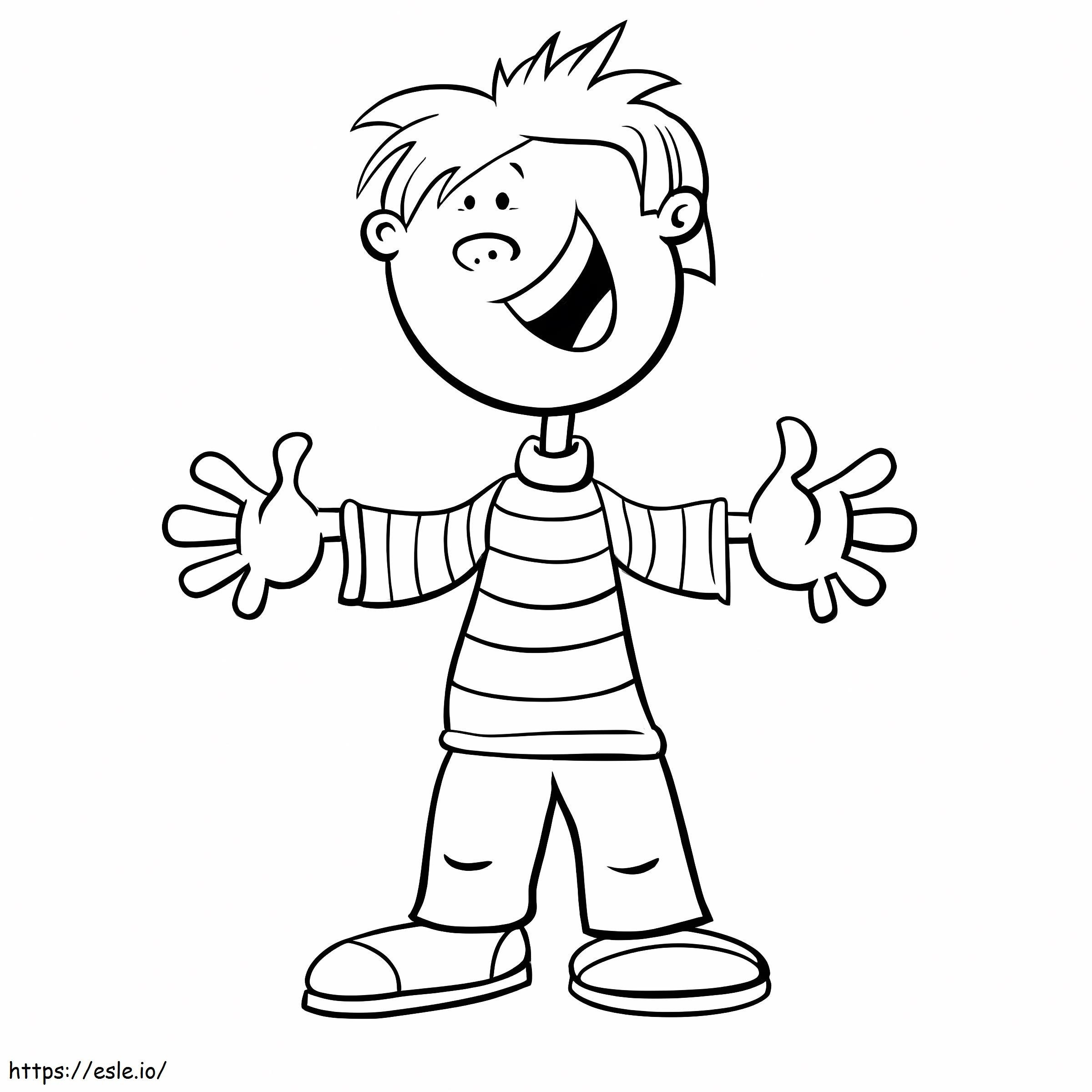 Funny Boy coloring page