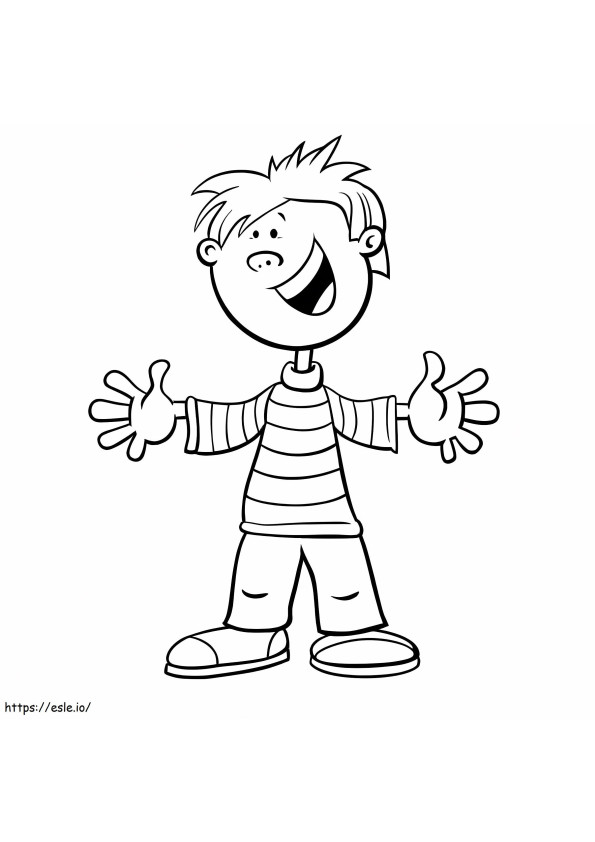 Funny Boy coloring page