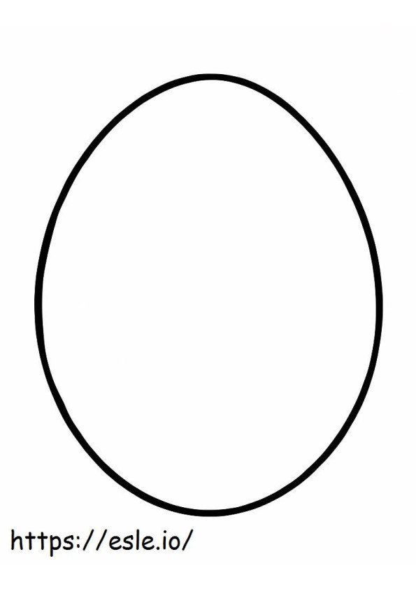 Normaali muna värityskuva