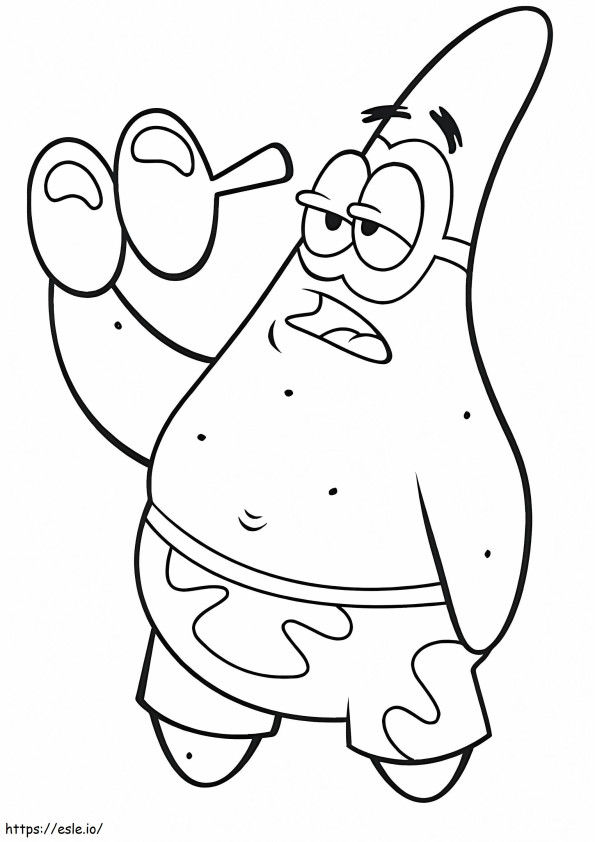 Patrick Star Funny coloring page