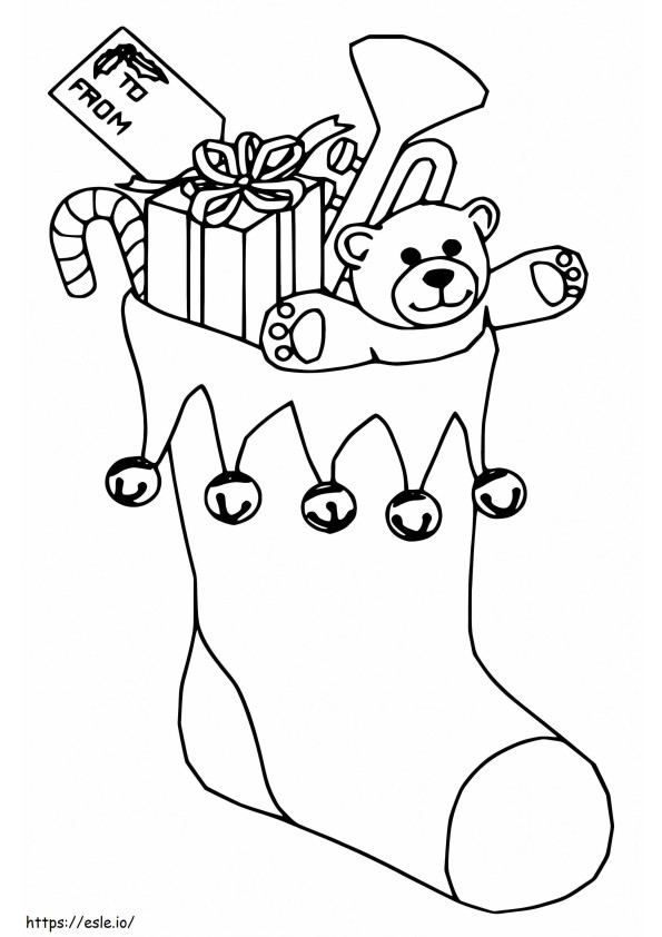 Christmas Stocking 15 coloring page