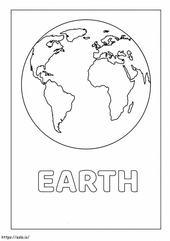 Sweet Earth coloring page