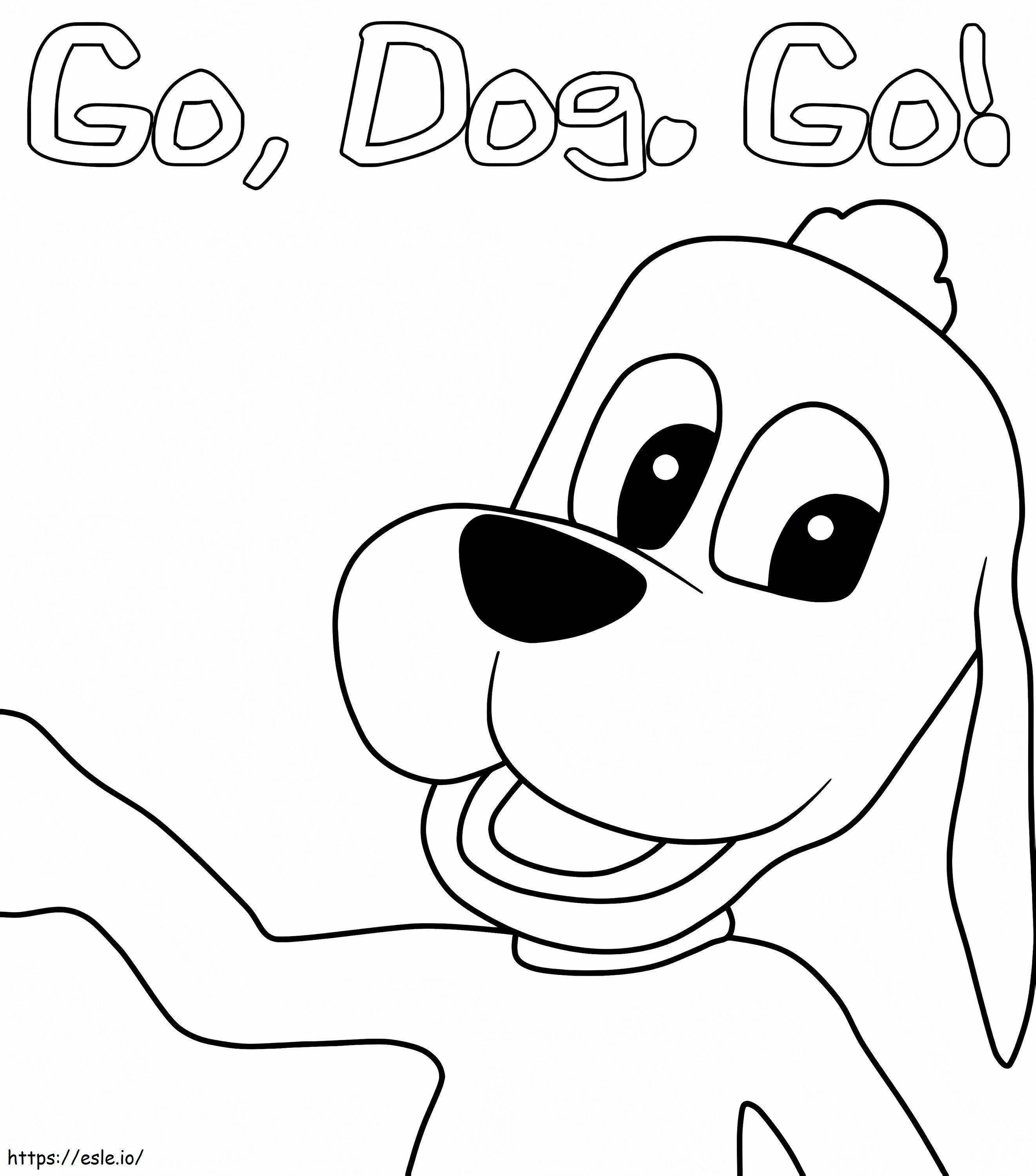 Tag Barker From Go Dog Go coloring page