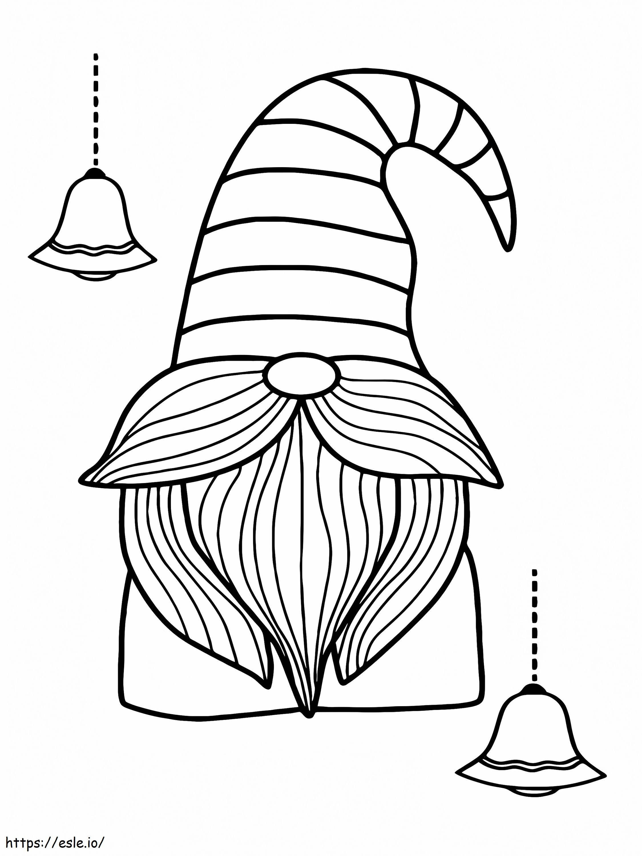 Gnome Natal 1 Gambar Mewarnai