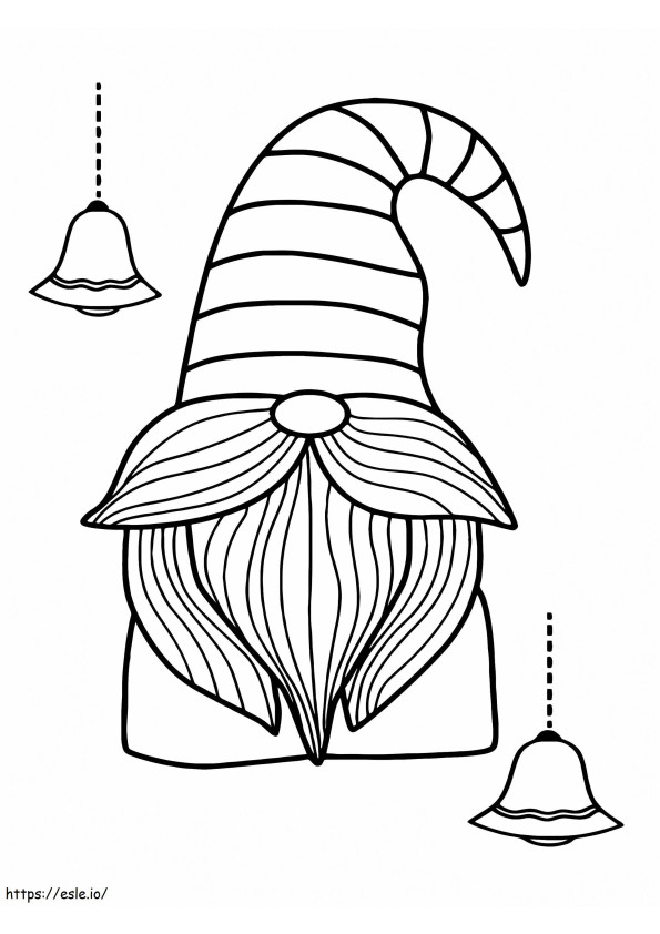 Christmas Gnome 1 coloring page