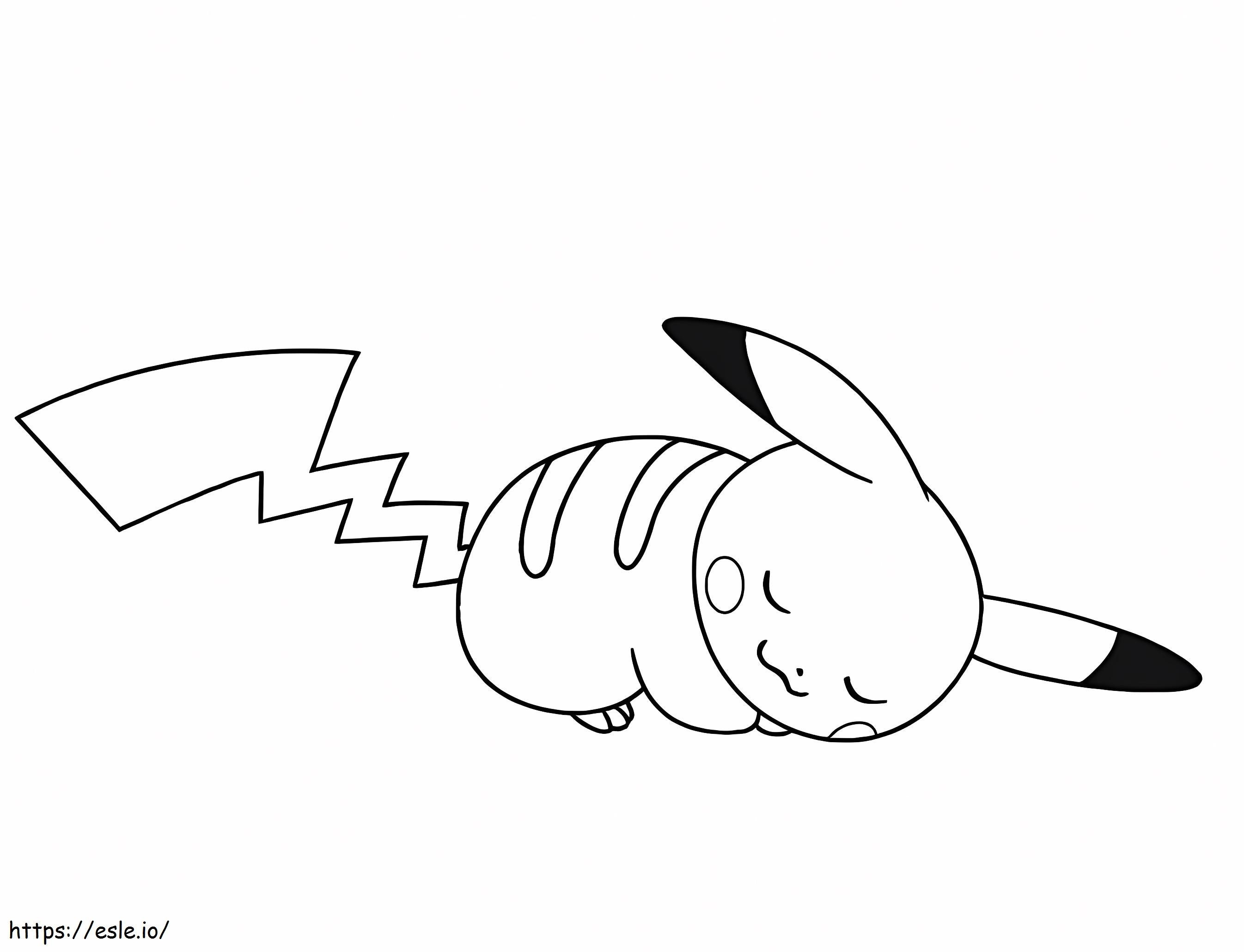 Pikachu Who Dort coloring page