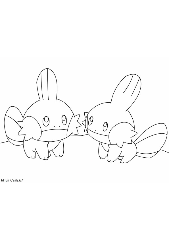 Mudkip 1 coloring page
