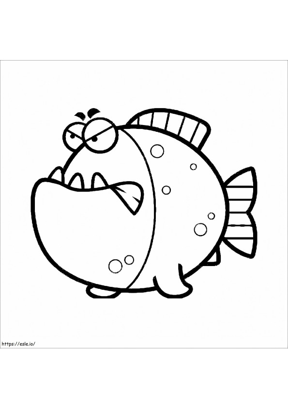 Piranha To Print coloring page