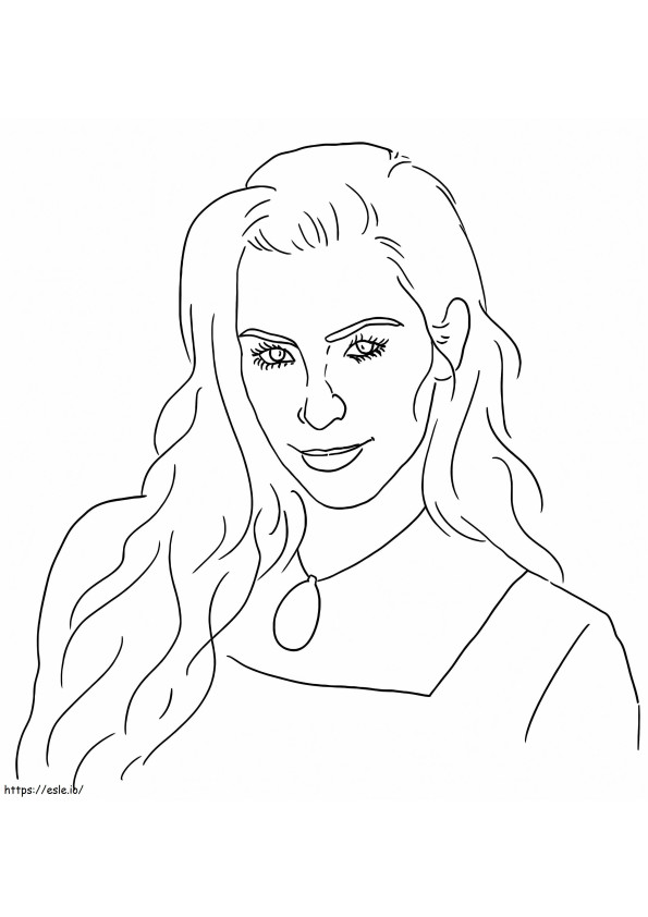 Linda Kim Kardashian para colorir