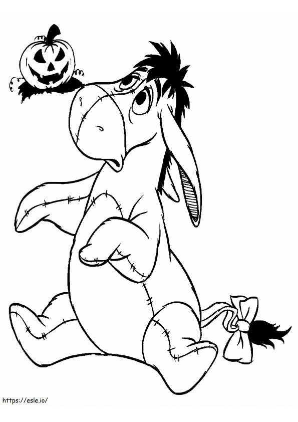 Scary Eeyore coloring page