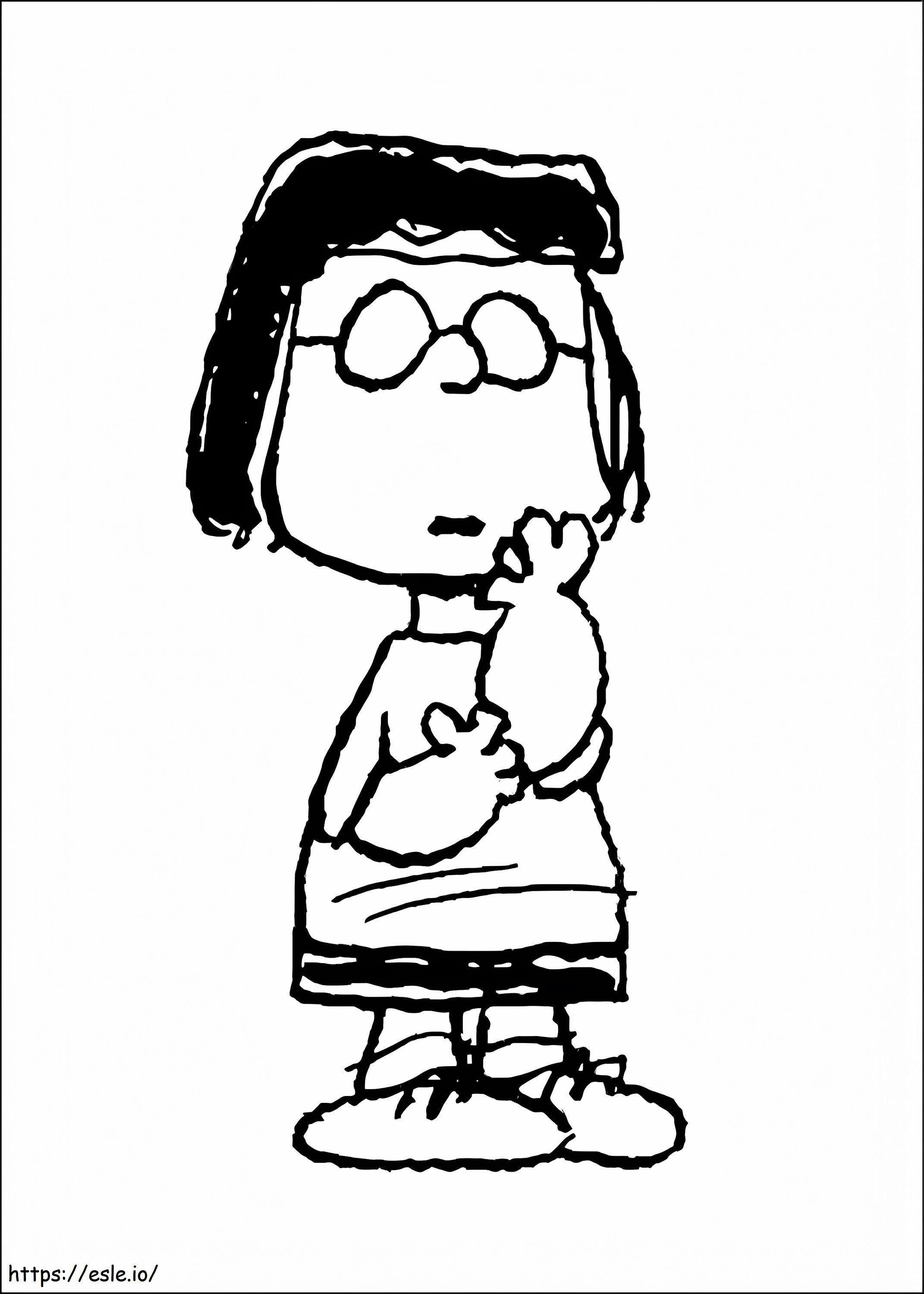 Marcie From Peanuts coloring page