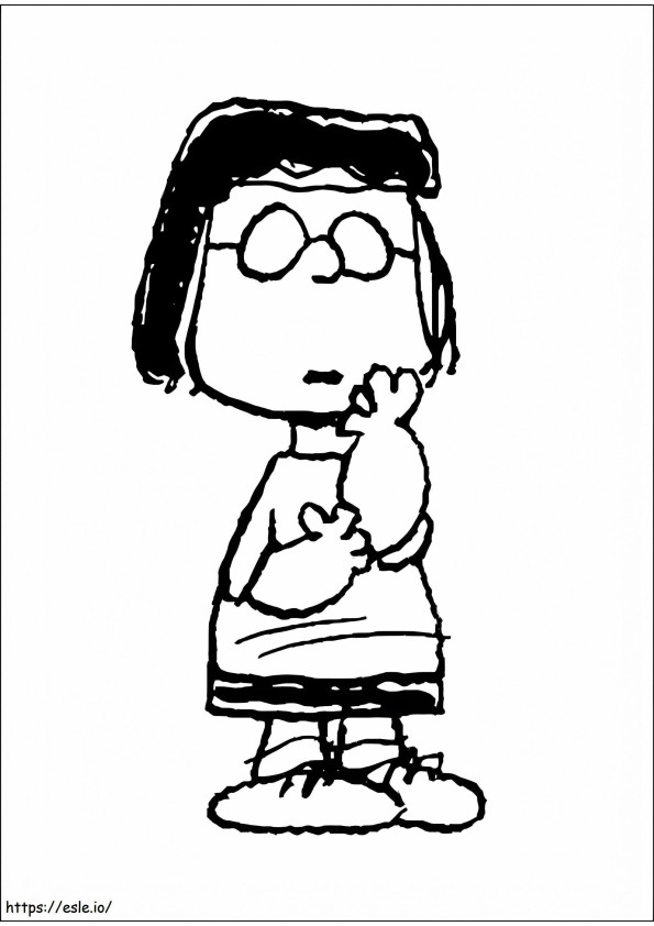 Marcie von Peanuts ausmalbilder