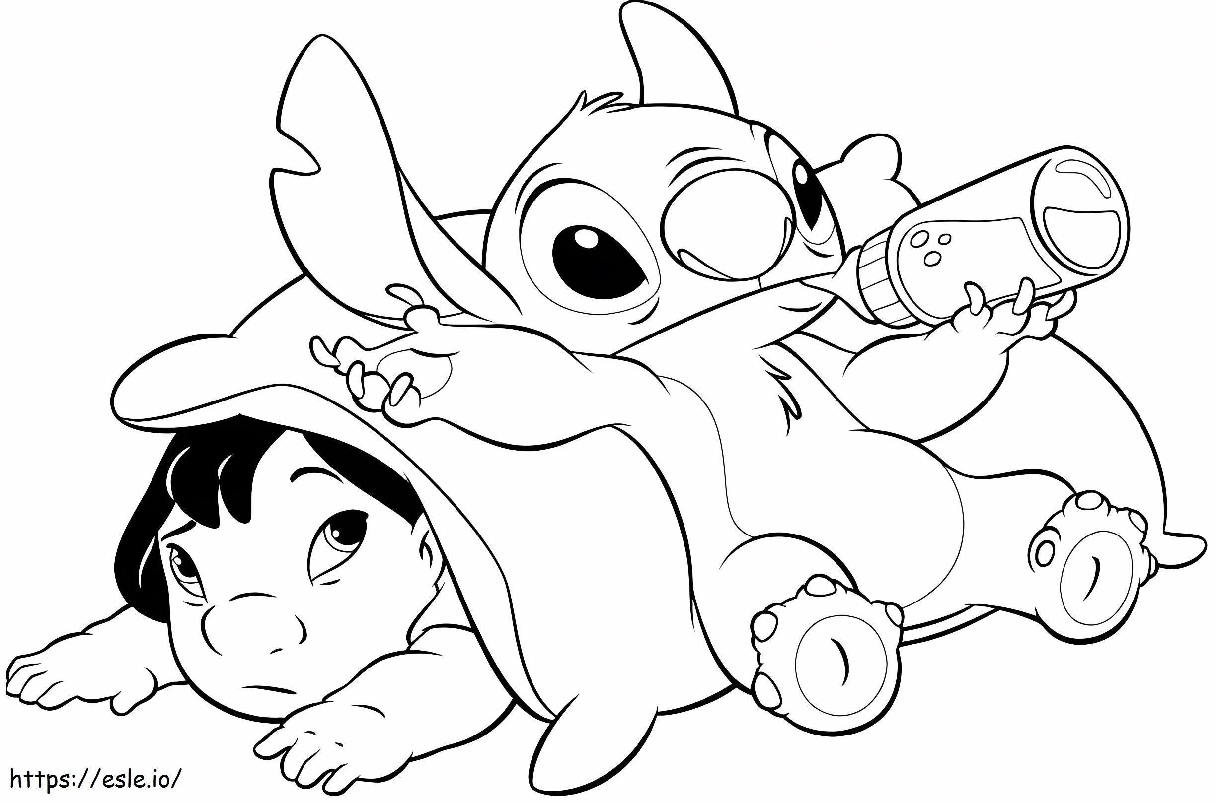 Lilo And Stitch 4 coloring page