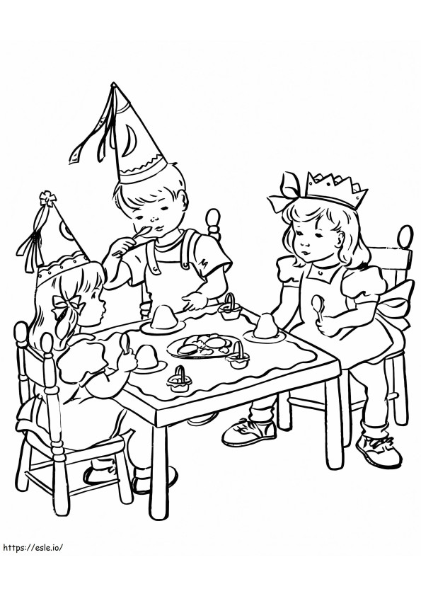 Birthday Party 4 coloring page