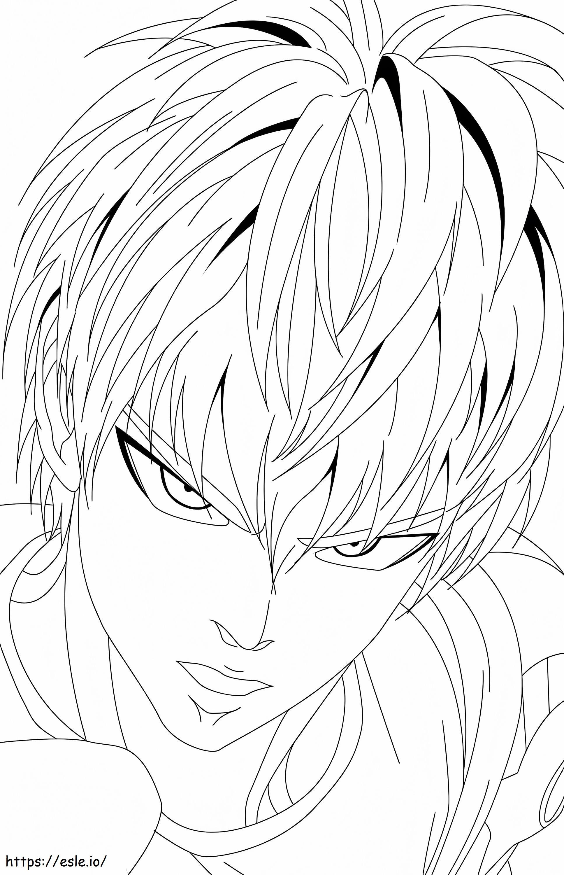 Coloriage Tête de Génos à imprimer