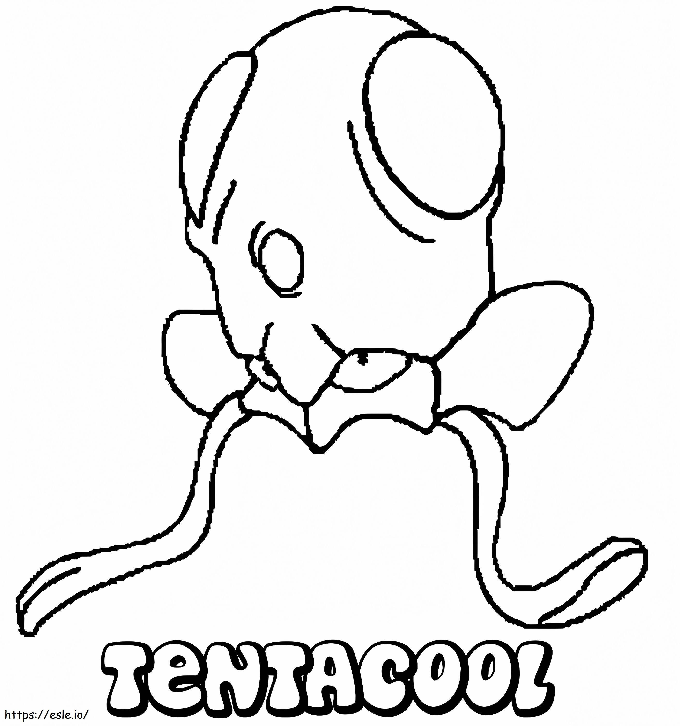 Pokemon Tentacool coloring page