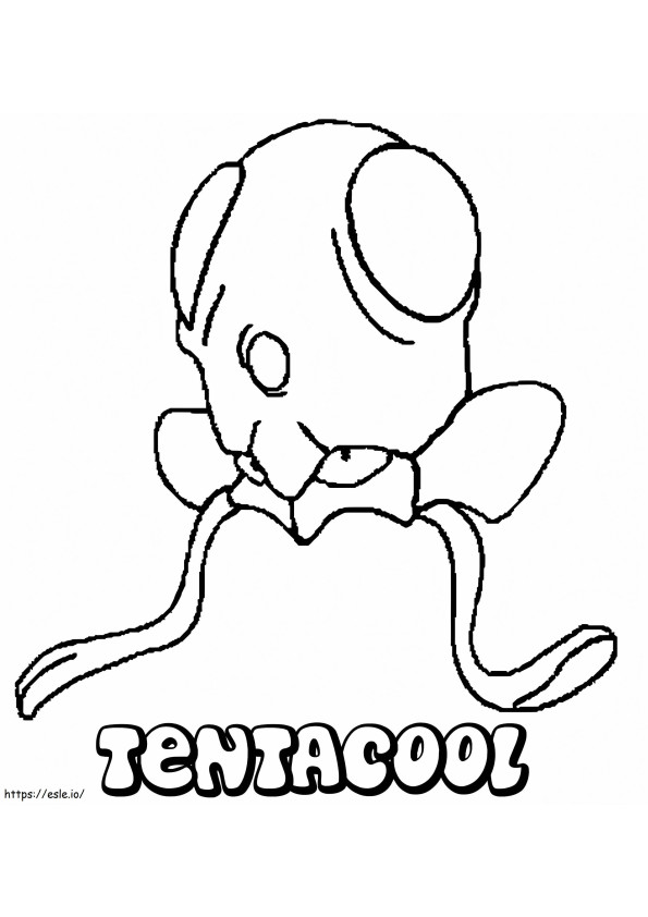 Coloriage Pokemon tentacool à imprimer dessin