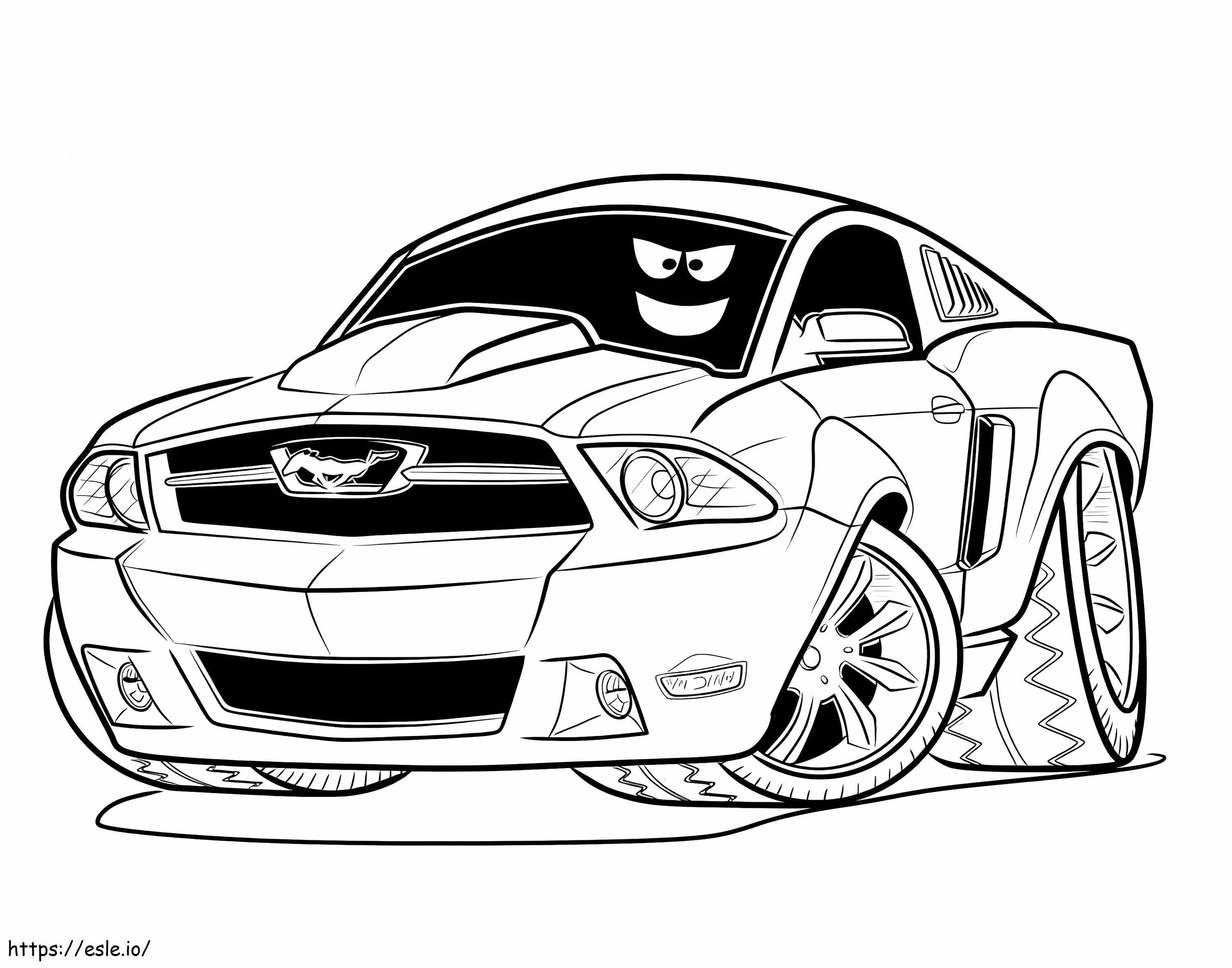 Mustang To Print coloring page