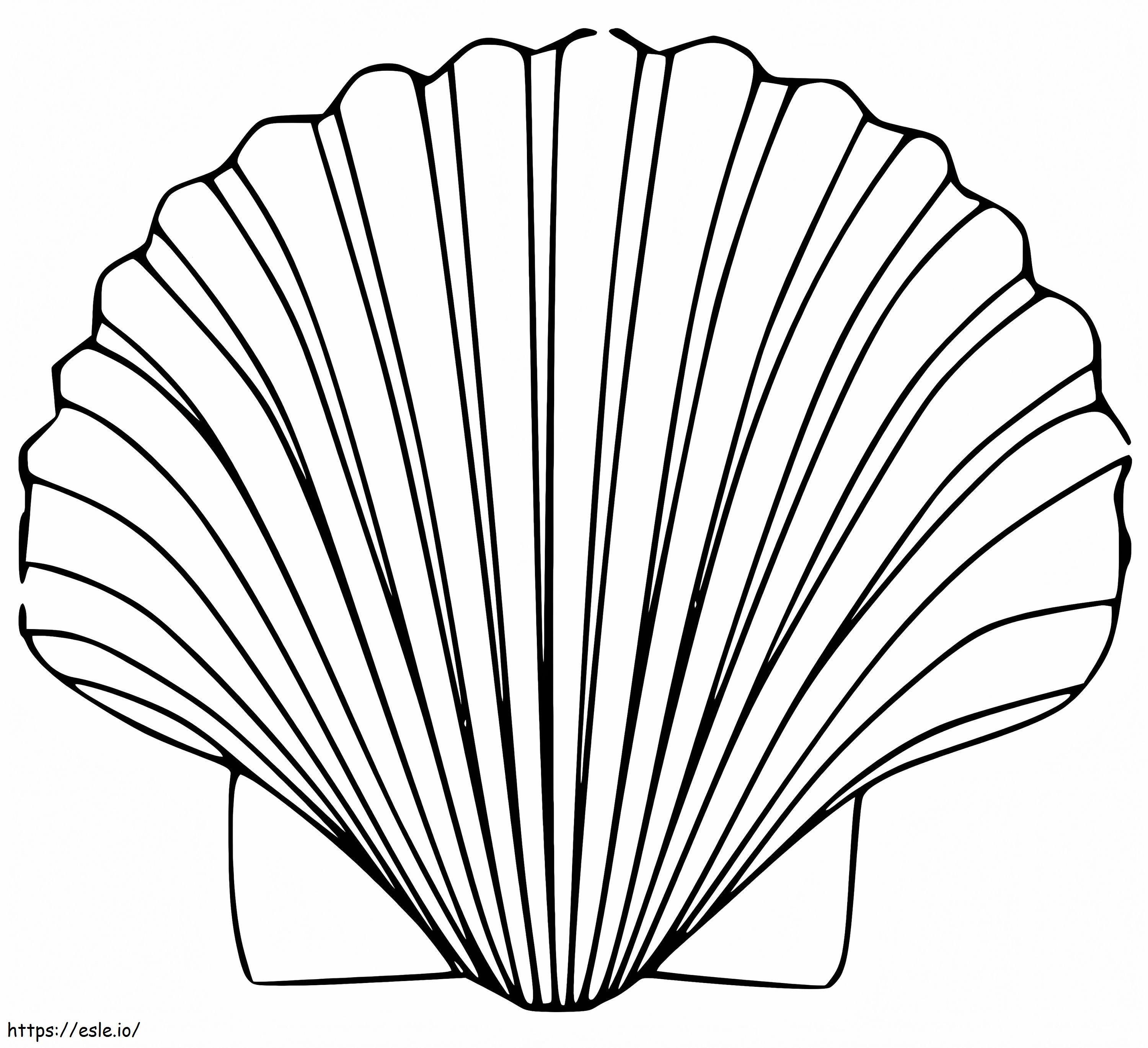 Scallop 3 coloring page