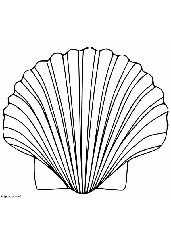 Scallop 3 coloring page