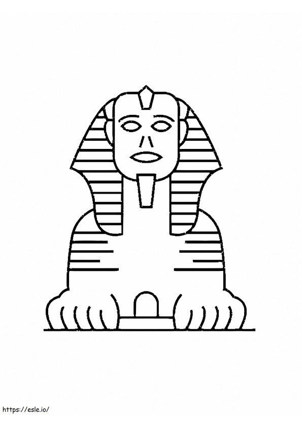 Coloriage Sphinx facile à imprimer dessin
