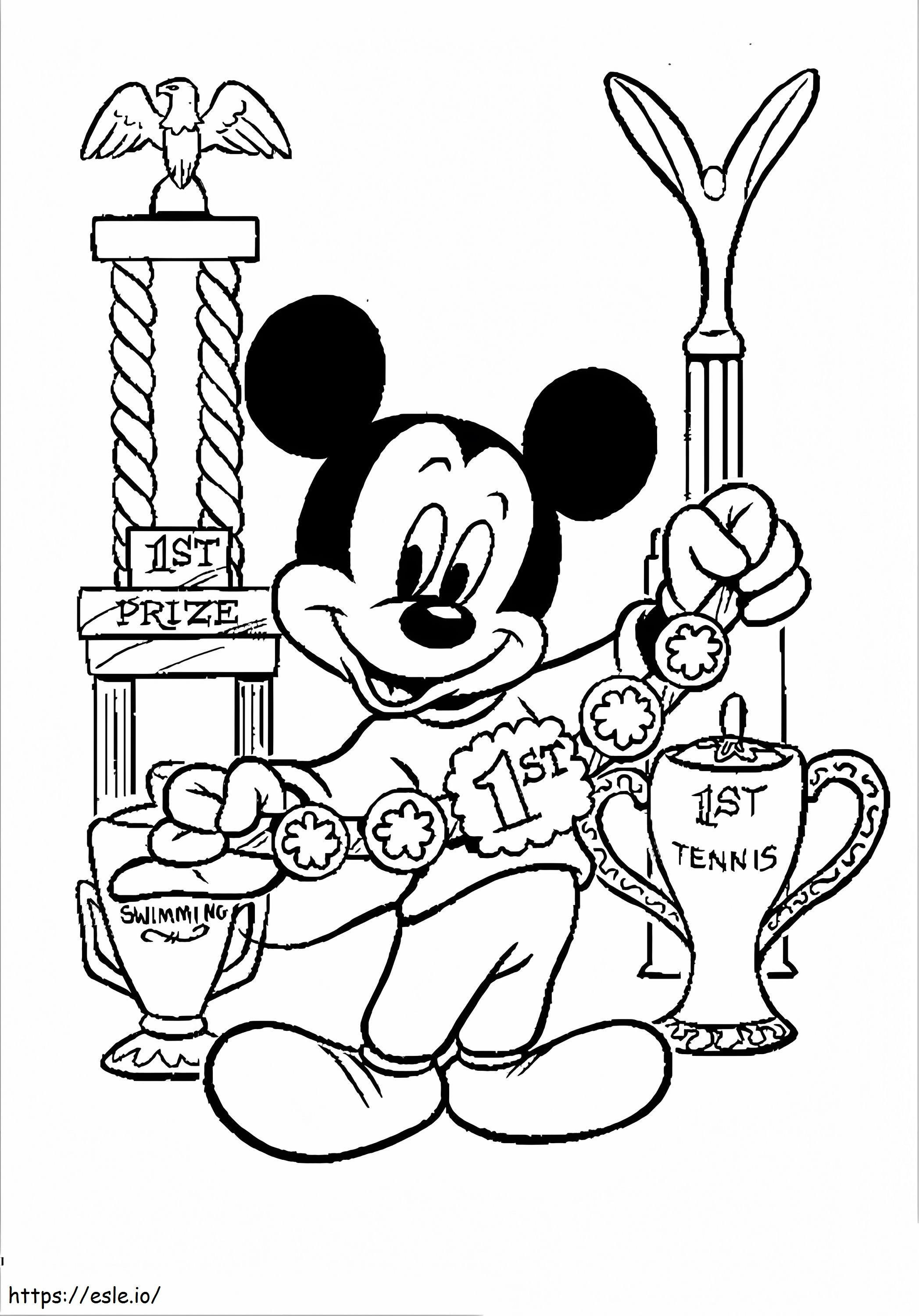 Mickey Mouse 1 kleurplaat kleurplaat