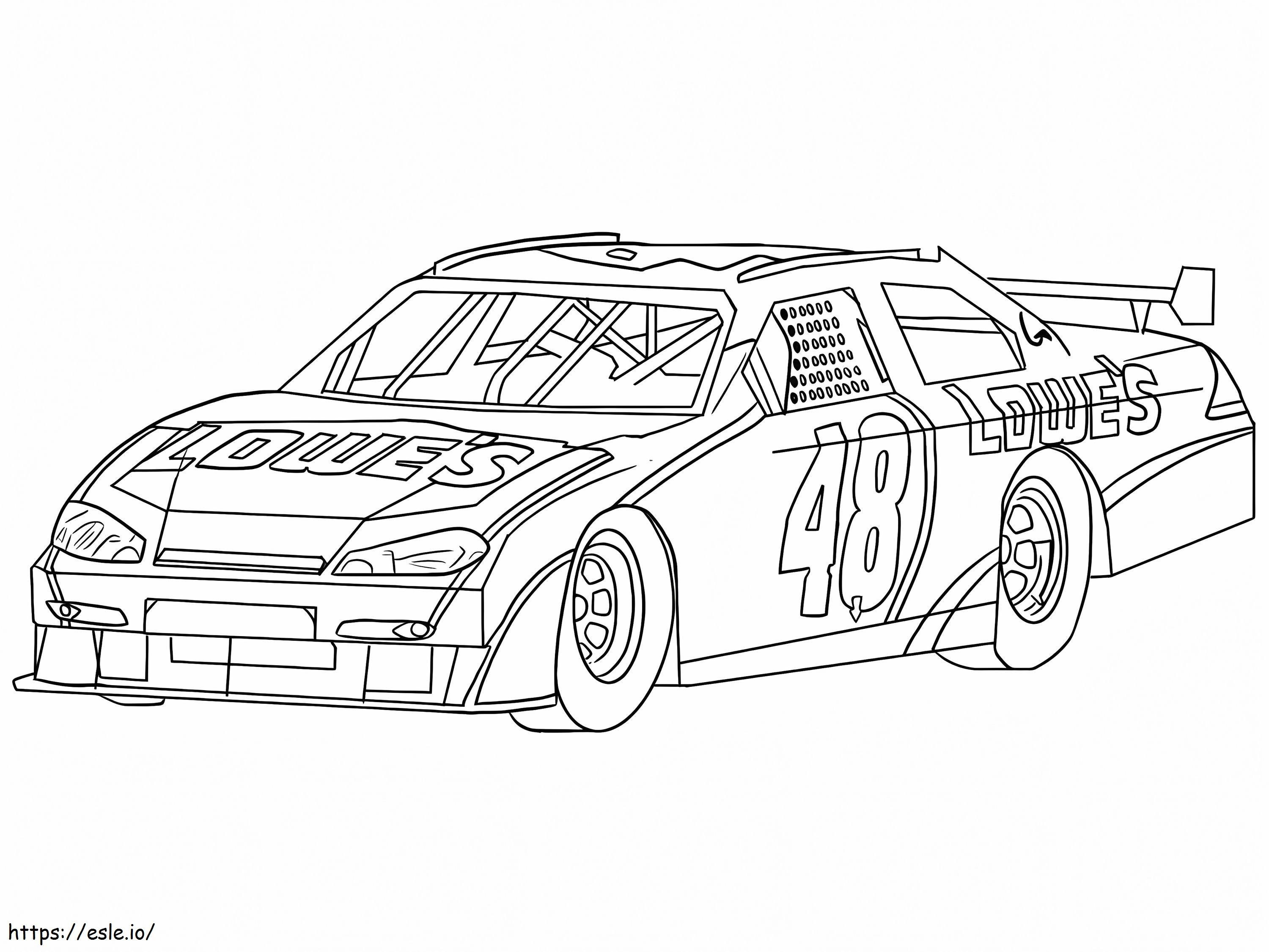 Race Car 14 coloring page