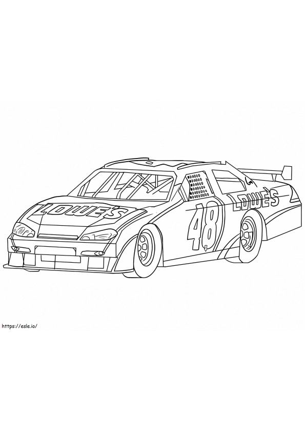 Race Car 14 coloring page