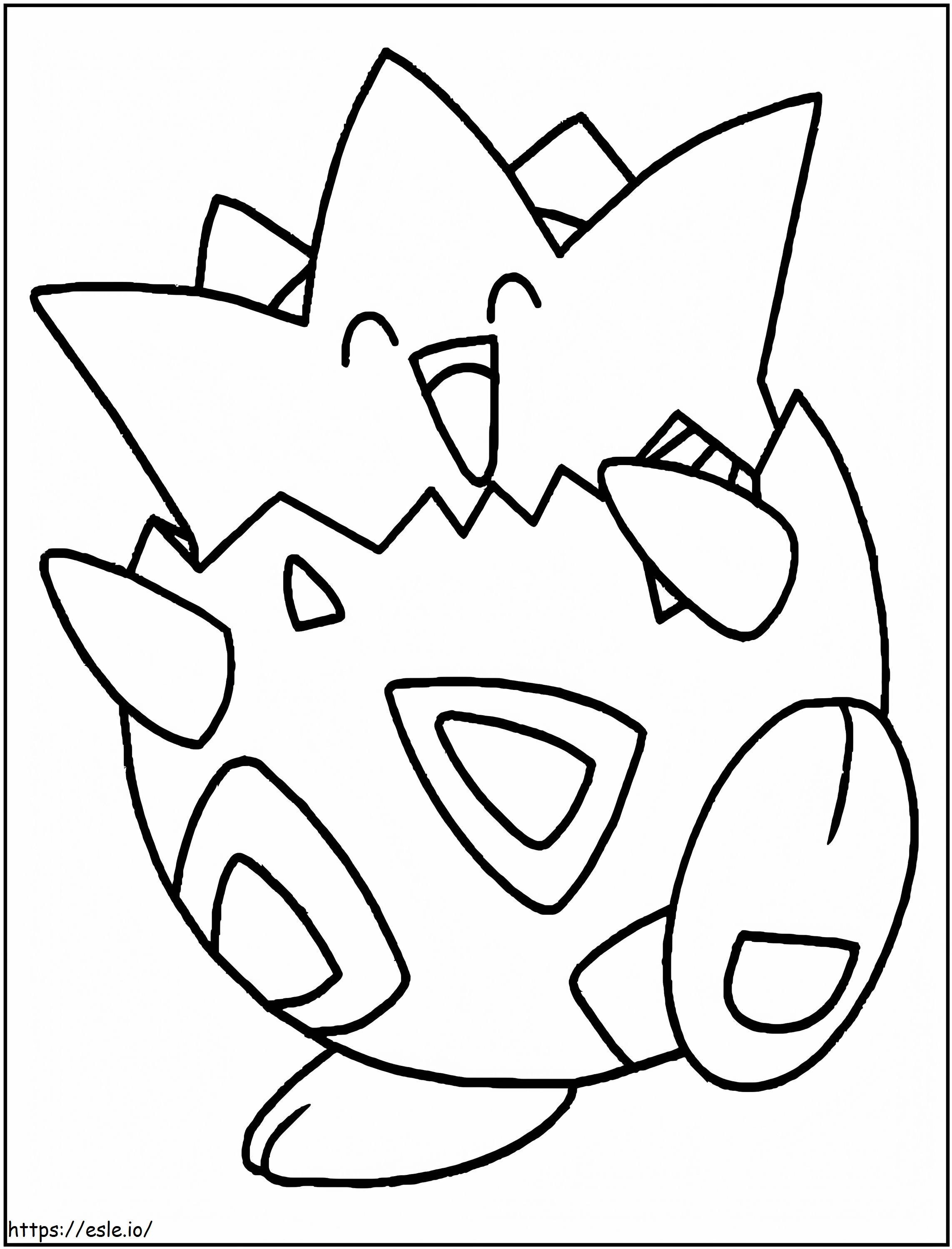 Togepi ist glücklich ausmalbilder