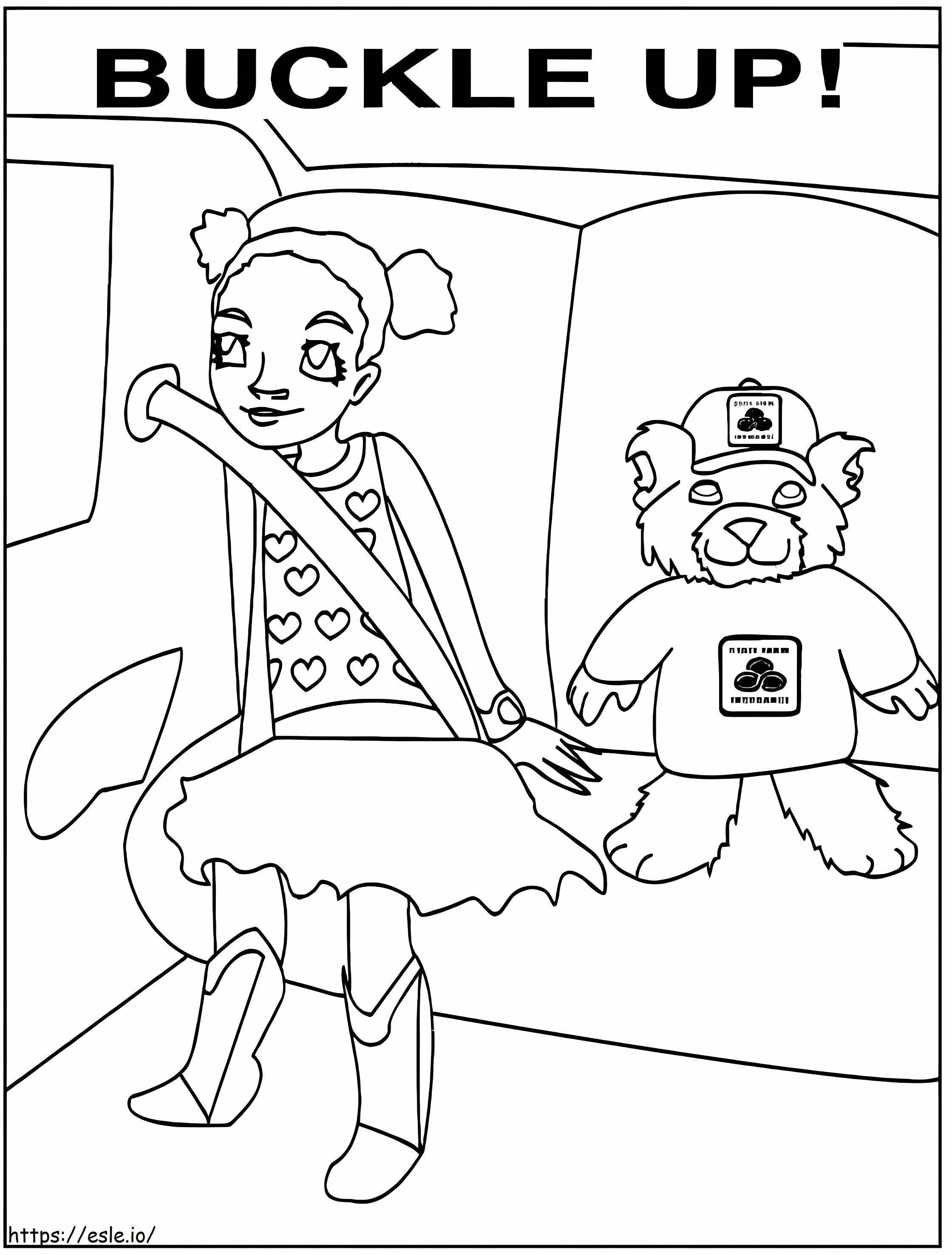 Buckle Up coloring page