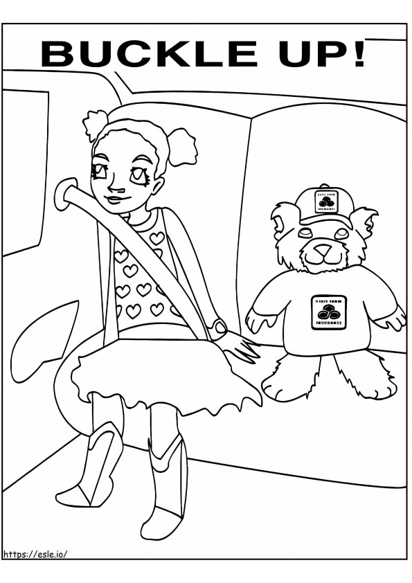 Buckle Up coloring page