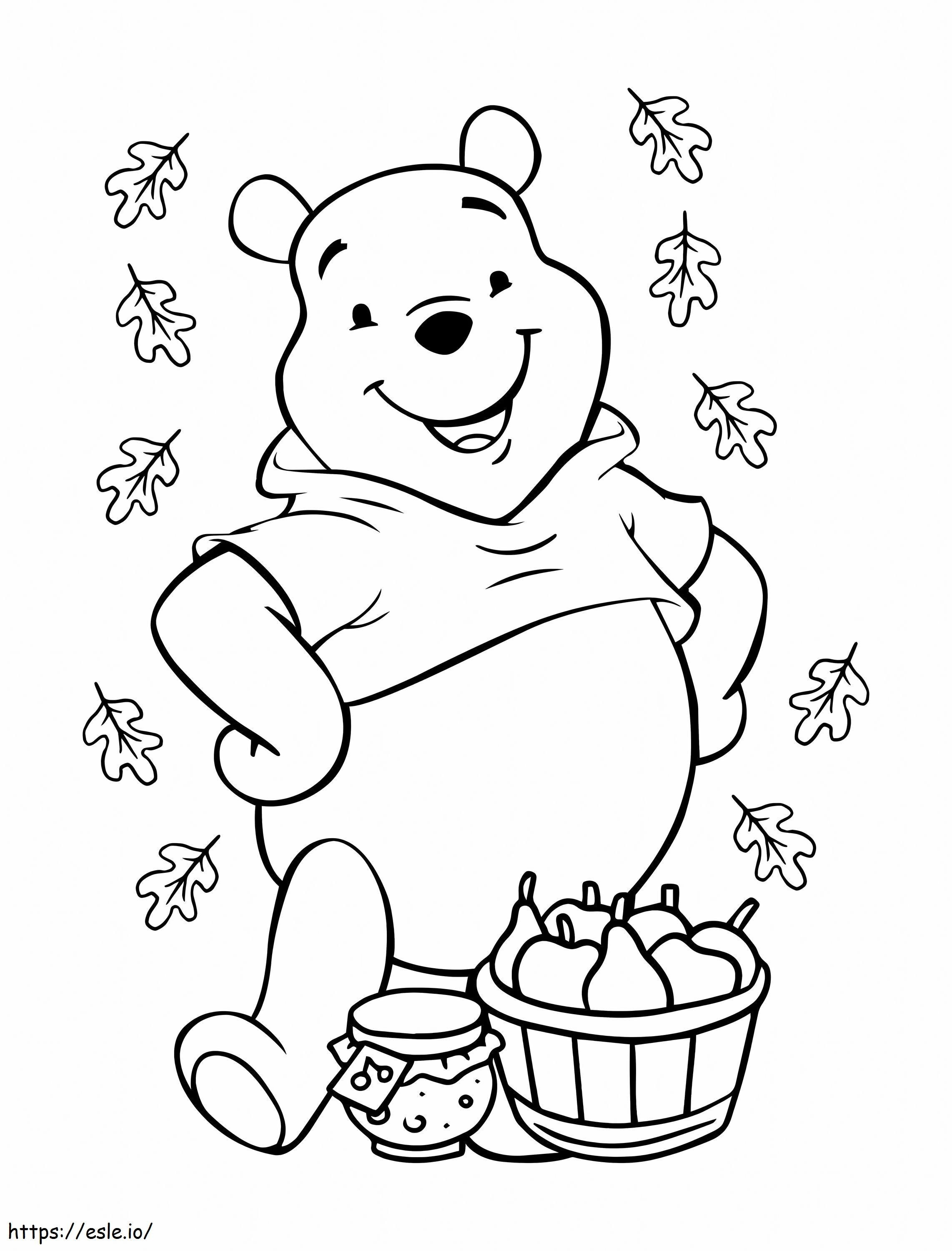 El oso Pooh Disney para colorear