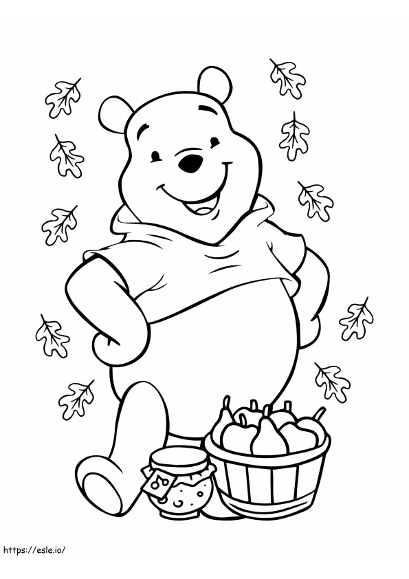 Coloriage Winnie l'ourson Disney à imprimer dessin