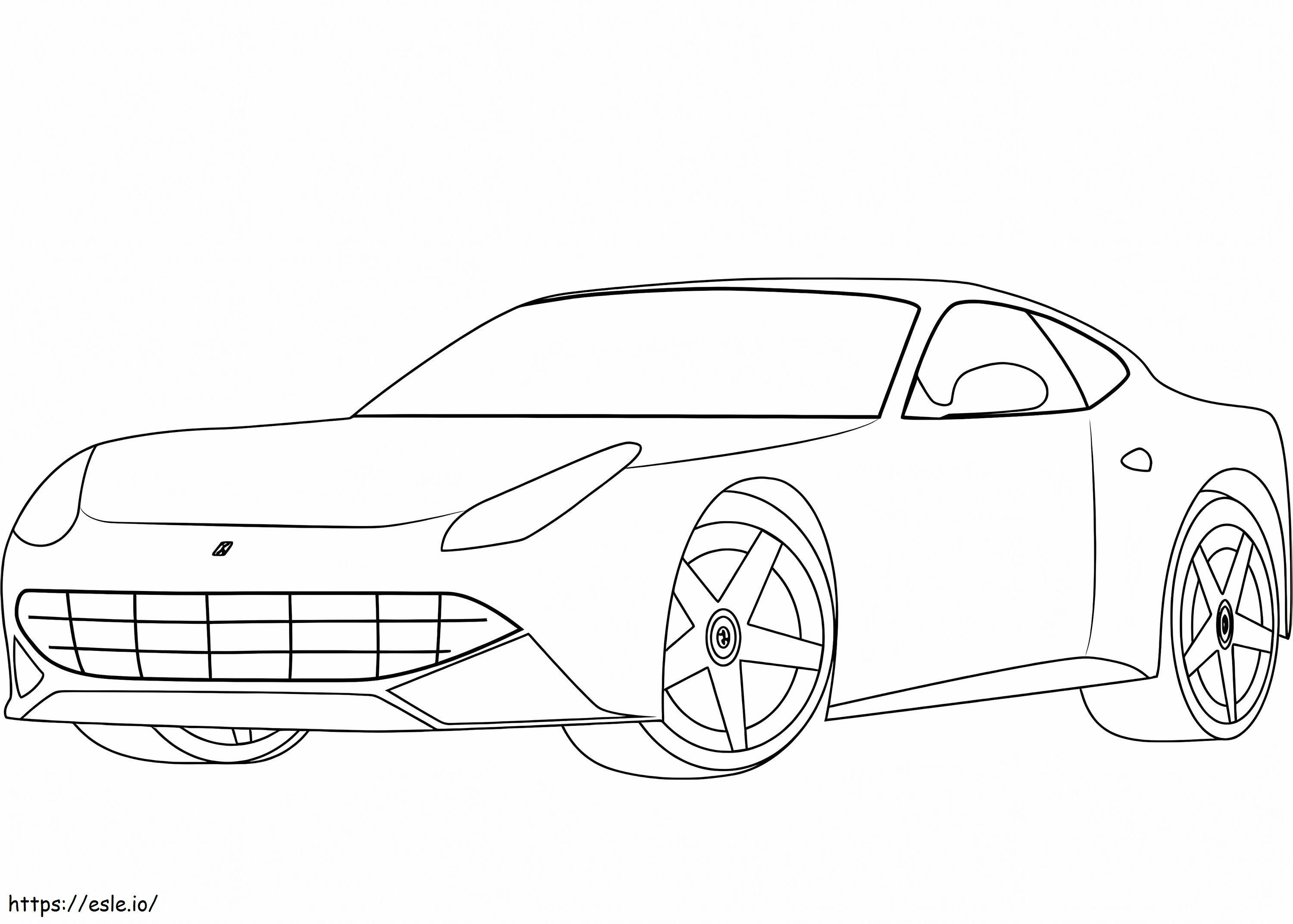 FerrariF12 da colorare