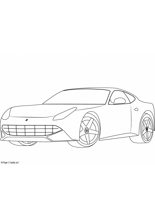 FerrariF12 da colorare