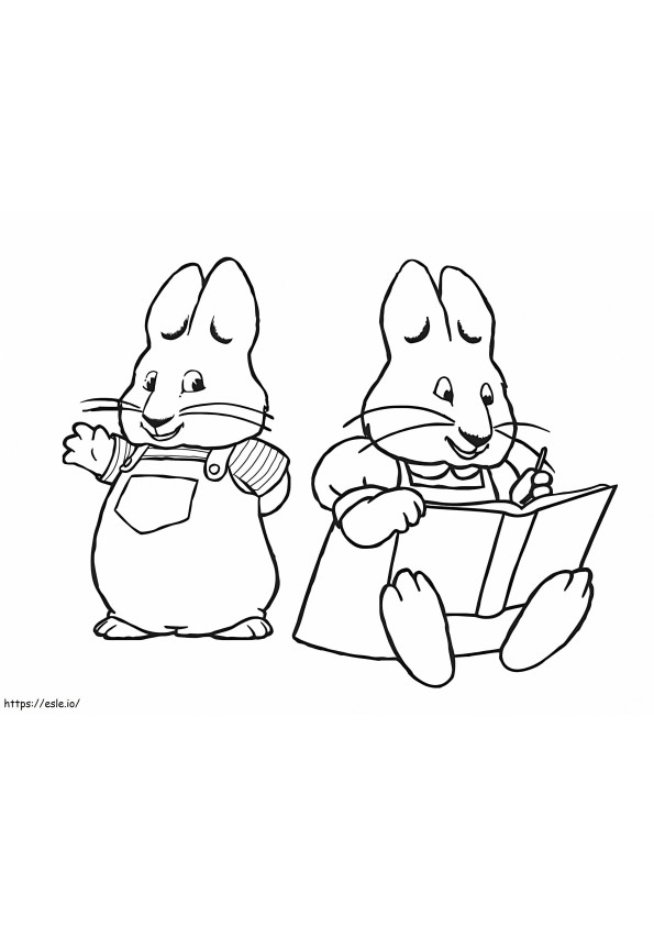 Max And Ruby 1 coloring page