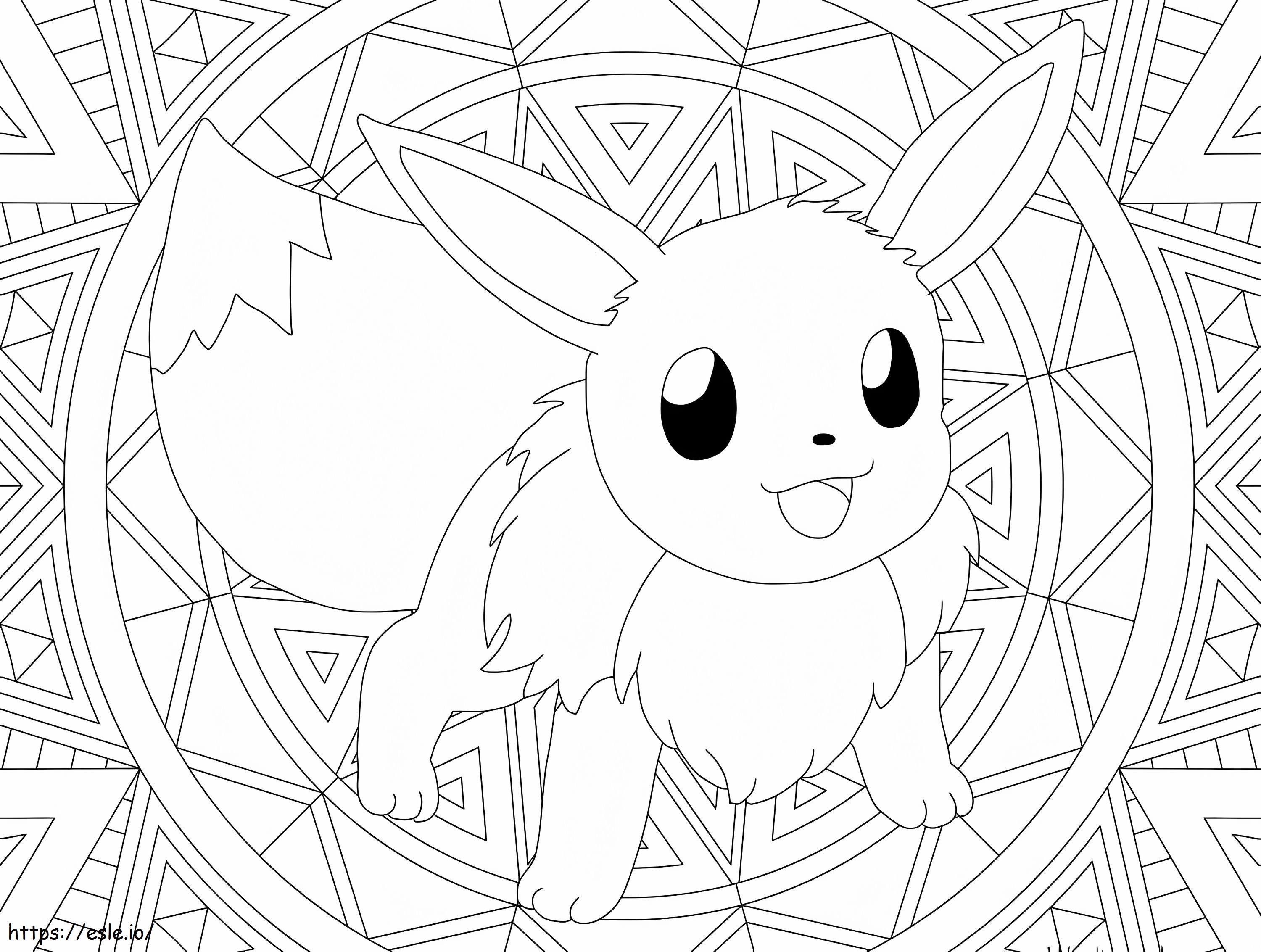 Pokemon mandala 15 coloring page