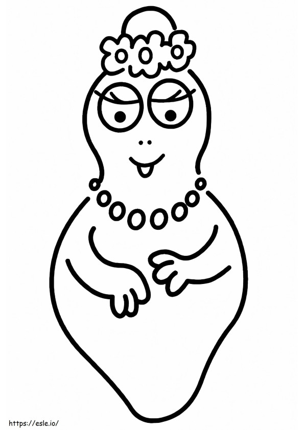 Barbabelle From Barbapapa coloring page