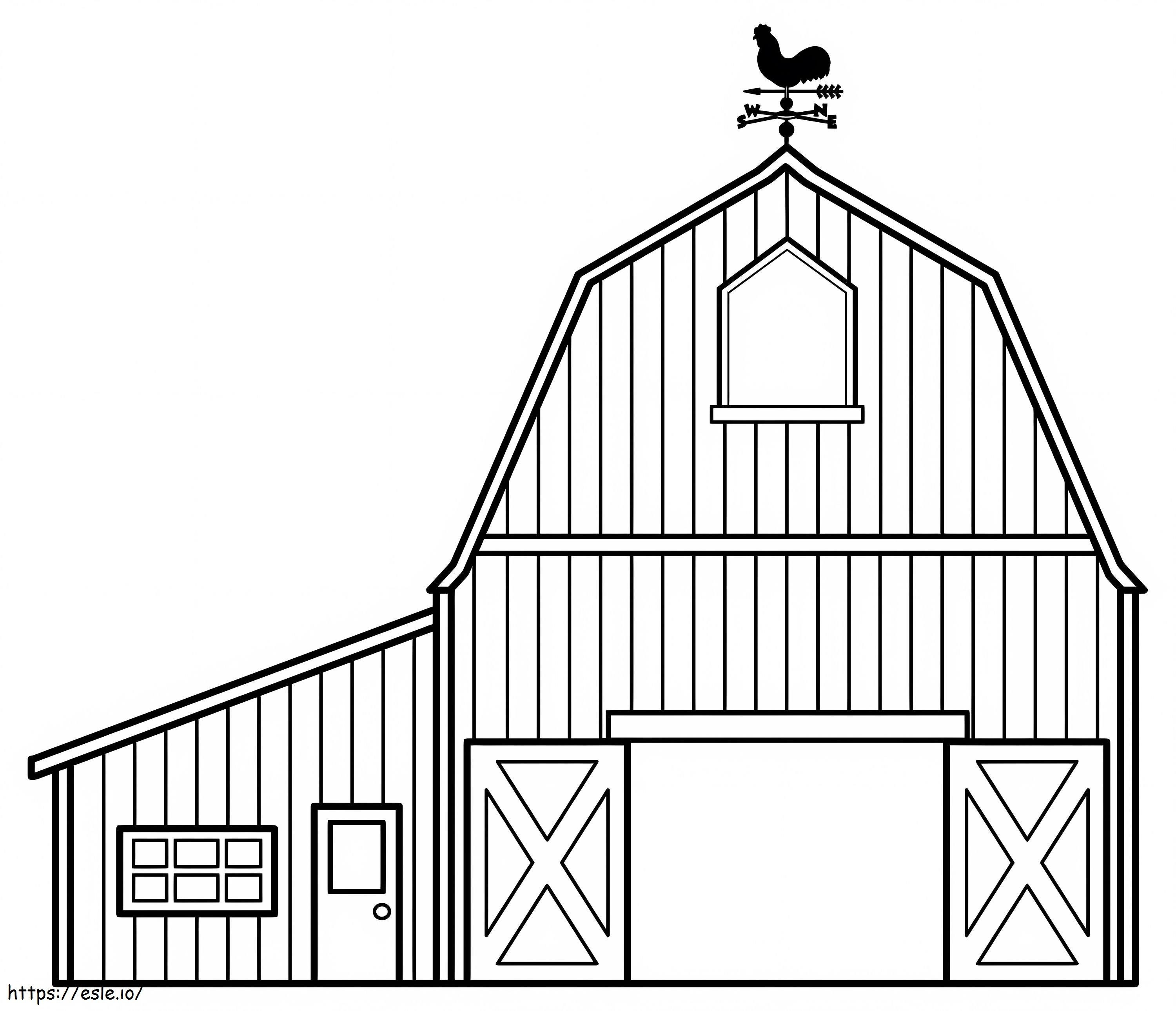Normal Barn coloring page
