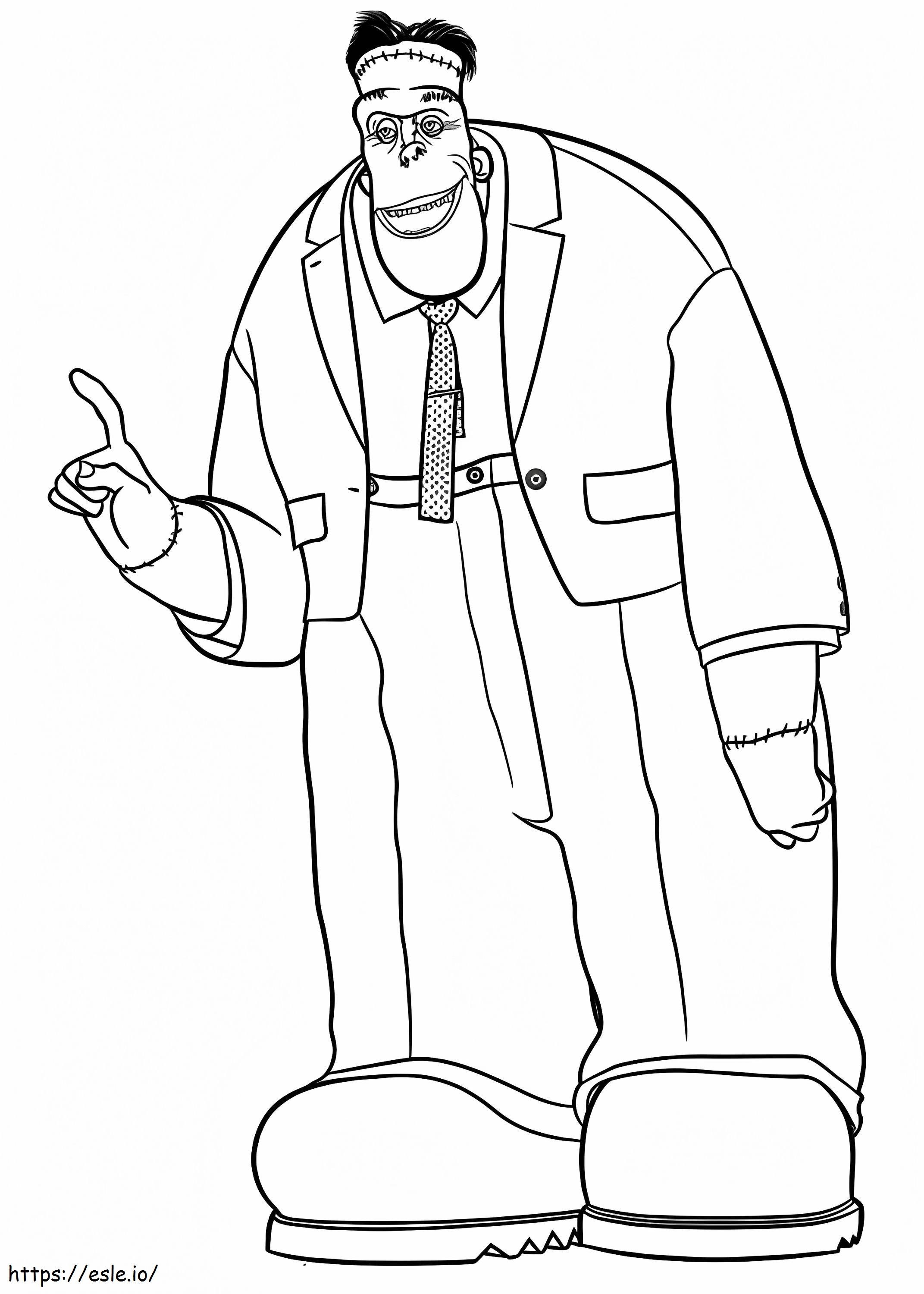 Frankenstein Drawing 50 coloring page