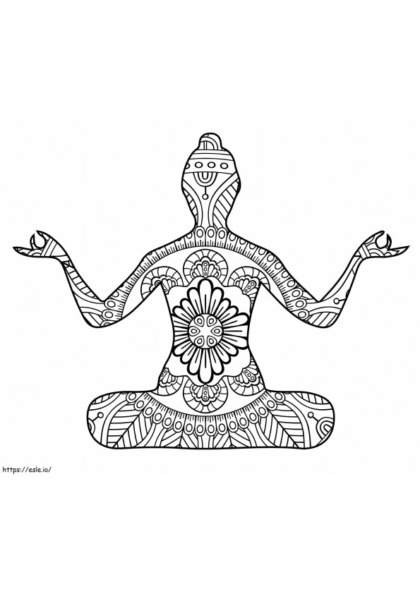 Meditation To Print coloring page