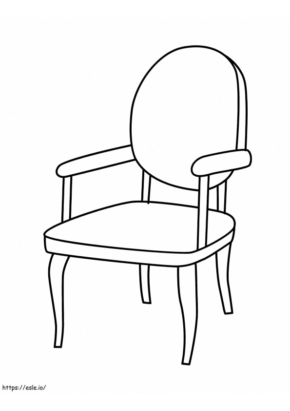 Krzesło z wolnym ramieniem kolorowanka