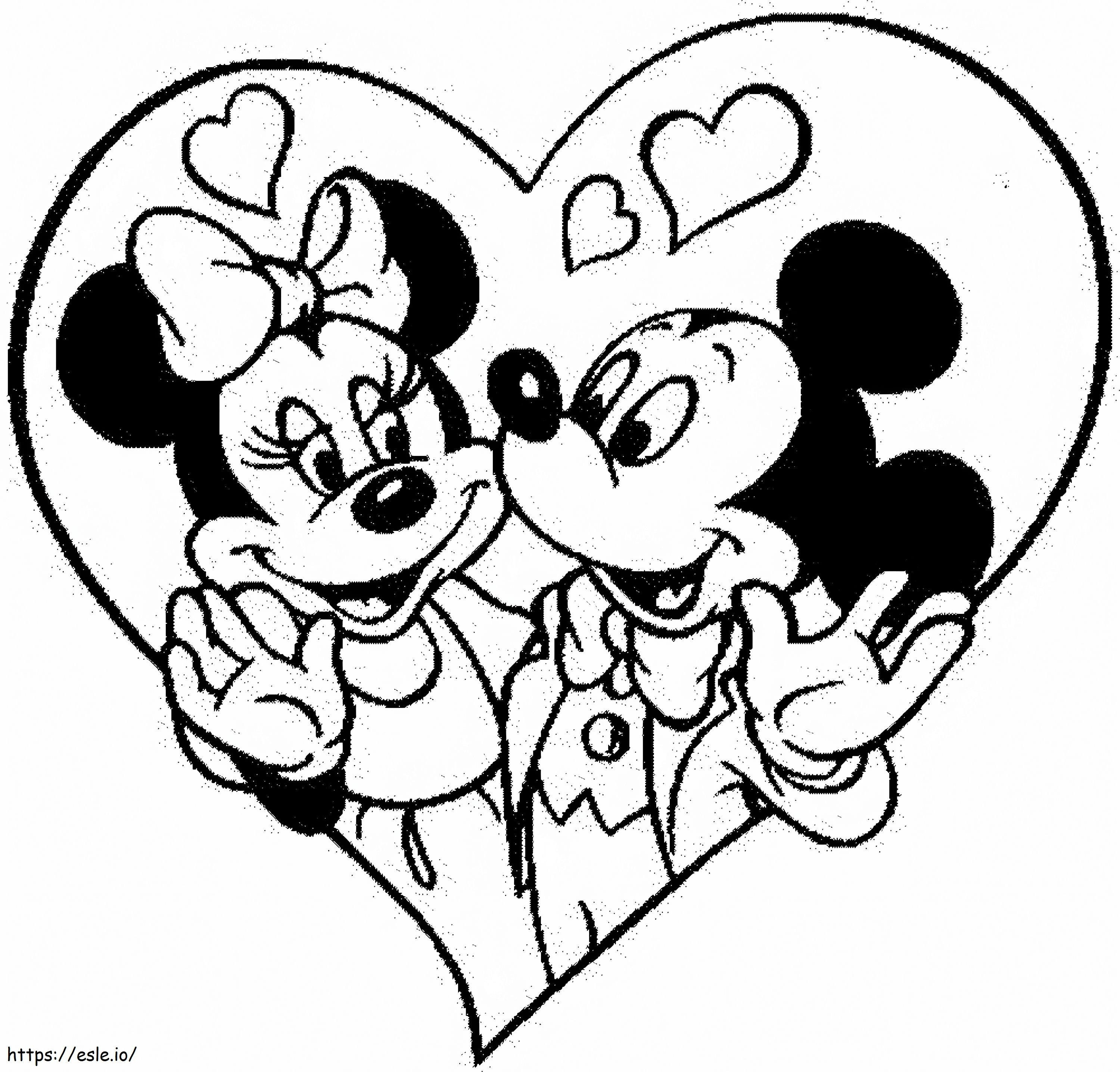  Carte de colorat Minnie Mouse Pagini Love Mickey Coloringstar 1000X957 24 de colorat