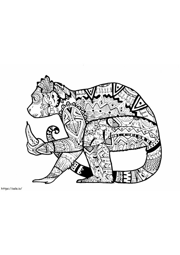 Monkey By Pauline coloring page