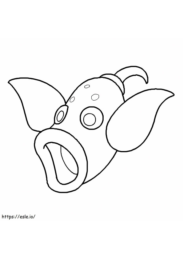 Pokemon Gen 1 Weepinbell coloring page
